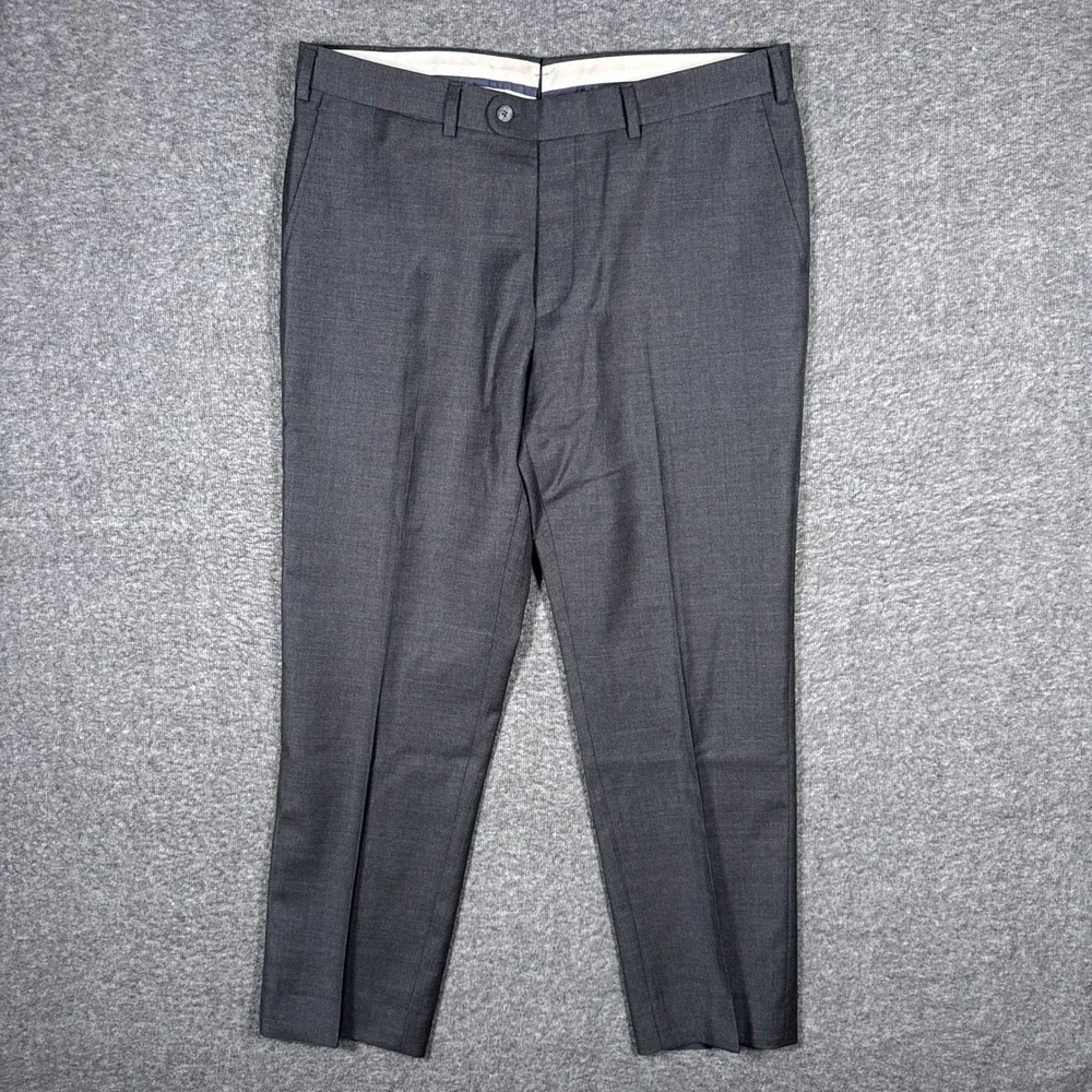Suitsupply Dress Pants Mens 25 36x28 Grey Brescia Int Vitale Barberis 100% Wool